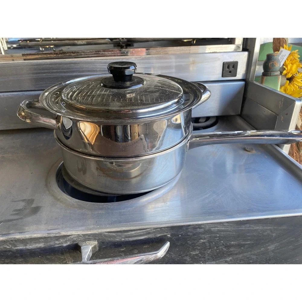 Neova by Vita Craft‎ 5-Ply Stainless Steel Skillet Saucepan Steamer Set 5pc